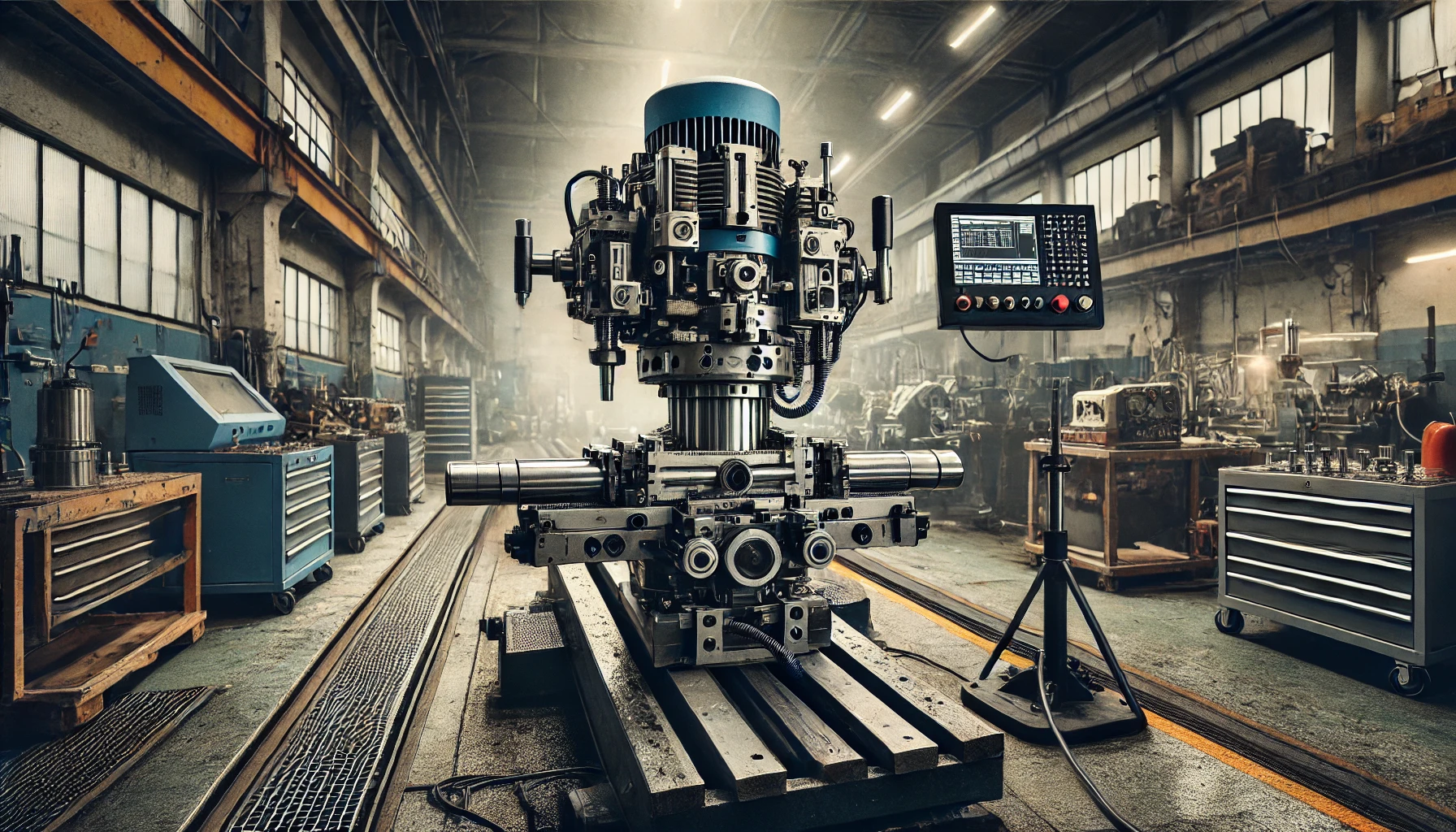 Precyzyjna obróbka elementów konstrukcyjnych bez demontażu